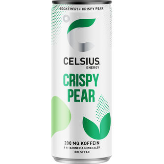 Celcius Crispy Pear Energidryck Burk 24 x 35,5 cl.