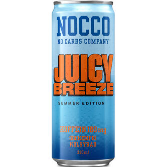 Nocco Juicy Breeze Bcaa Energidryck Burk 24 x 33cl.