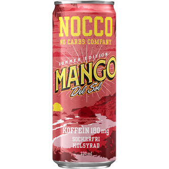 Nocco Mango Del Sol Energidryck Burk 24 x 33cl.