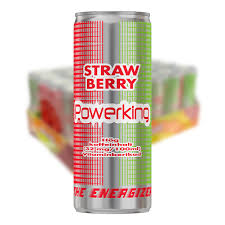 Powerking Strawberry Energidryck 24 x 25cl