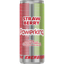 Powerking Strawberry Energidryck 25 cl.