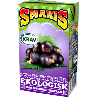 Smakis KRAV-märkt Svartvinbär (Förpackning 27 x 25 cl)