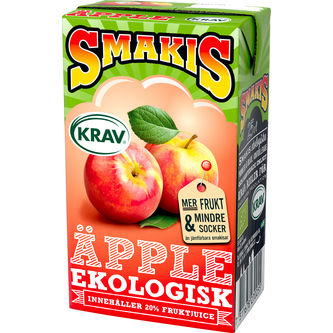 Smakis KRAV-märkt Äpple (Förpackning 27 x 25 cl)