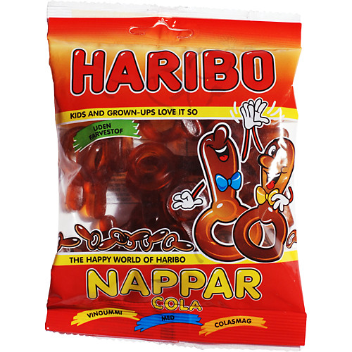 Haribo Cola Nappar (Förpackning 24 x 80g)