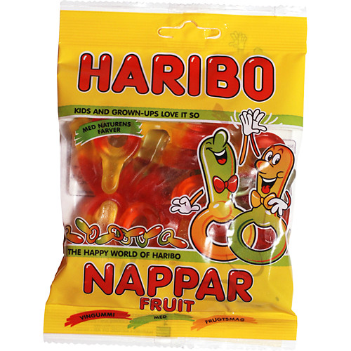 Haribo Frukt Nappar (Förpackning 24 x 80 g)