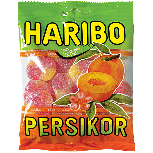 Haribo Persikor (Förpackning 24 x 80 g)