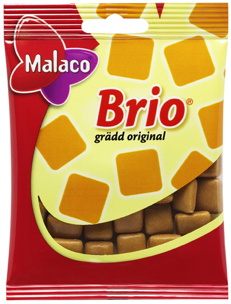 Malaco Brio Gräddorginal (Förpackning 28 x 80g)