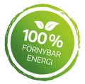 100% Förnybar energi